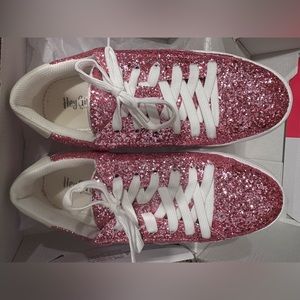 Corkys Pink Sparkly Sneakers
